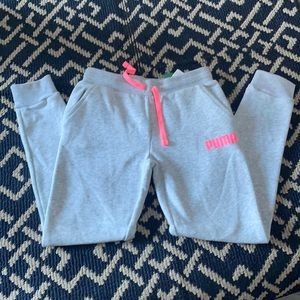 Girls Puma sweatpants